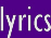 lyrics